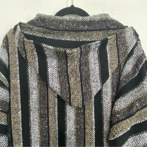 Earthbound Trading Men's Molina Ethnic Gorpcore Poncho/Hooded Bohemian Jacket XL - Picture 3 of 5